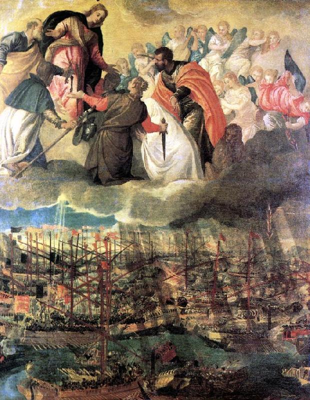 VERONESE (Paolo Caliari) Battle of Lepanto er France oil painting art